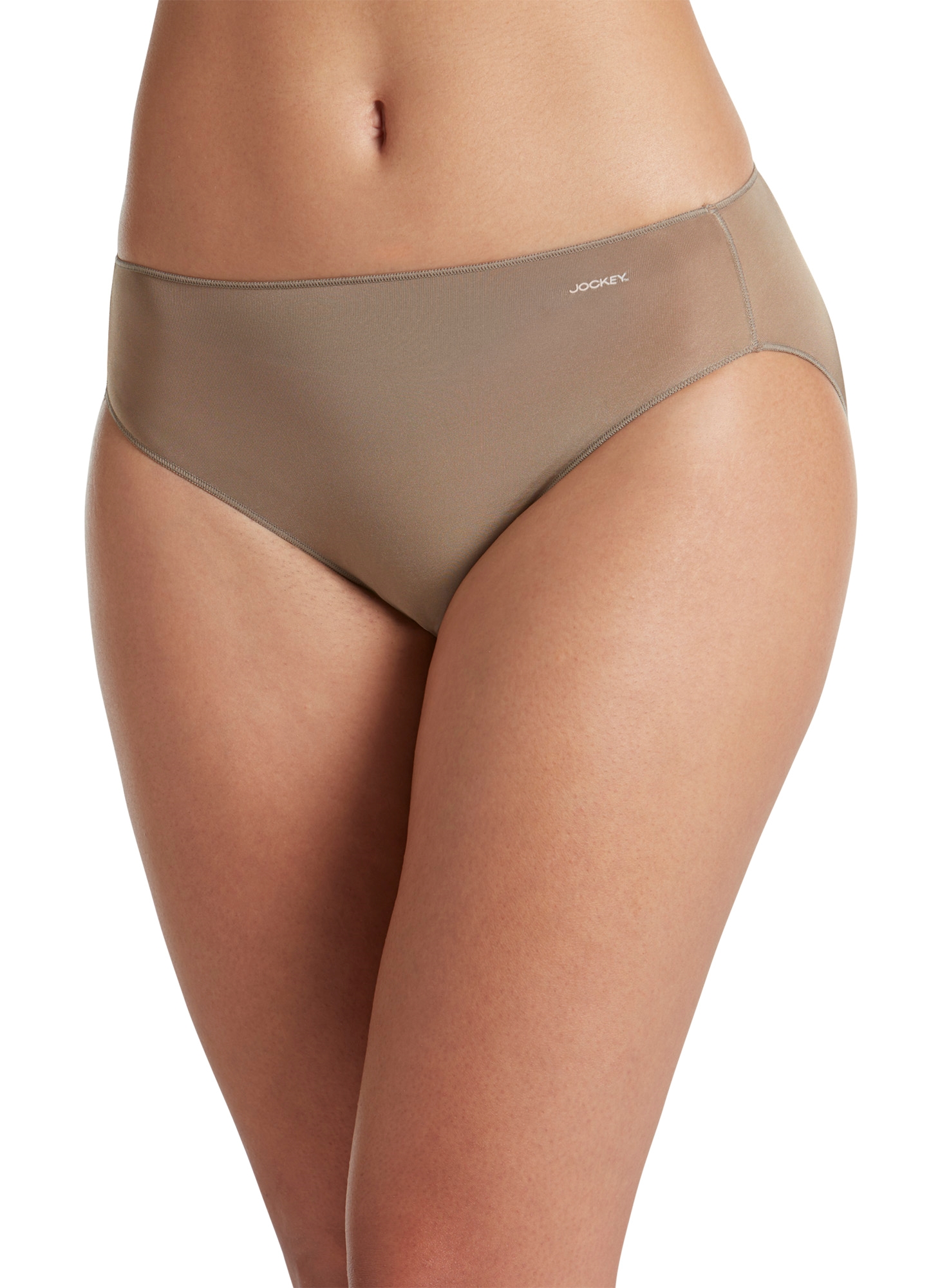 Women's Underwear   No Panty Line Promise  Tactel  Bikini, Deep Beige, 6