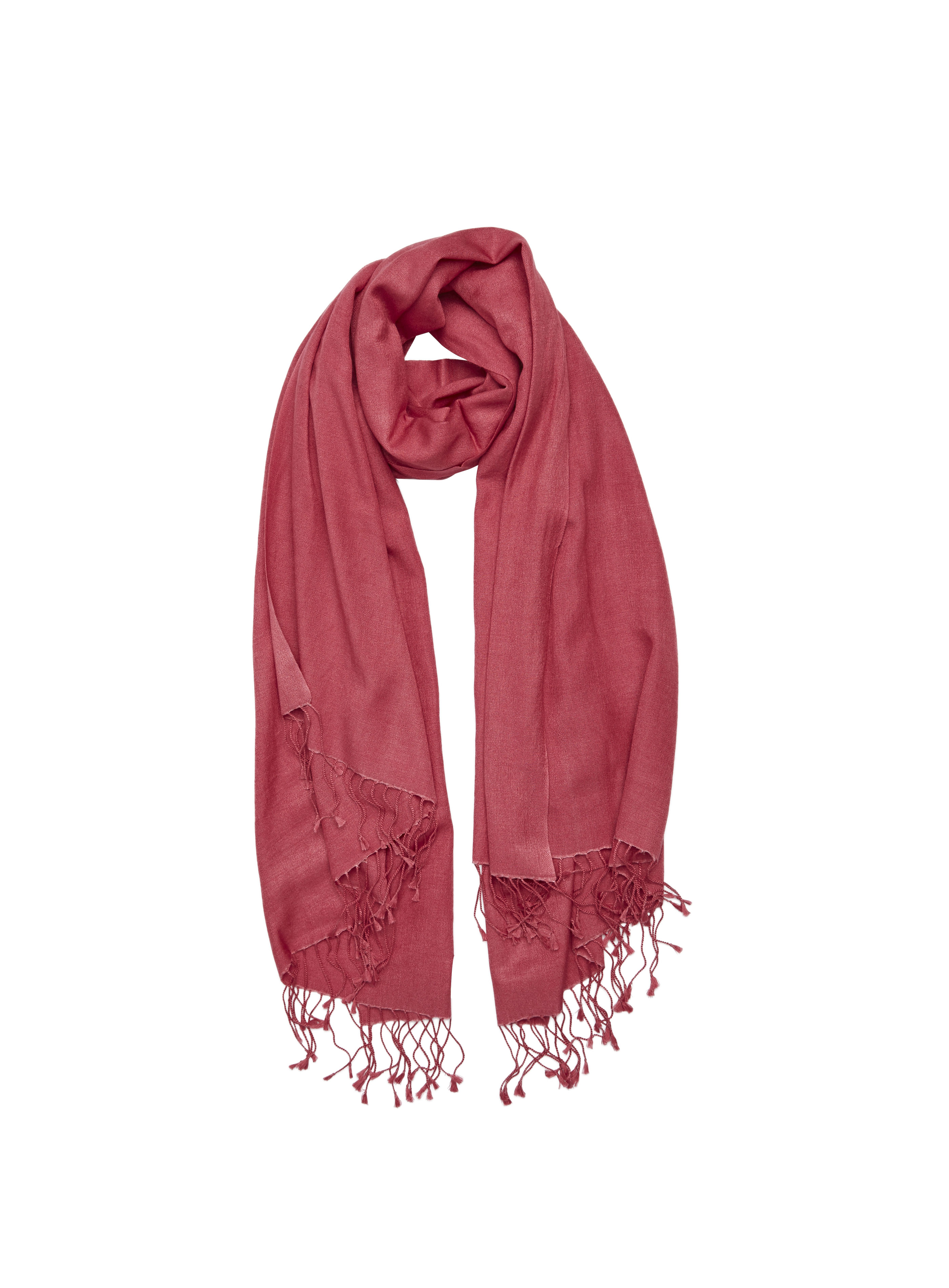 Pashmina and Silk Shawl (Raspberry Sorbet)