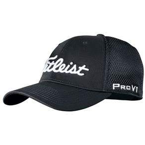 Titleist Fitted Sports Mesh Hat 1017756-Black  Size sm/md, black
