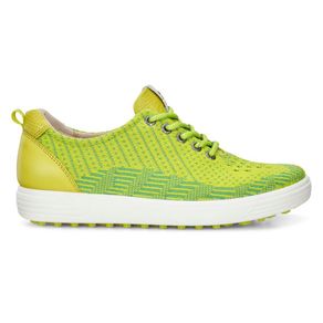 ECCO Women\'s Casual Hybrid Knit Golf Shoes 1036906-Lime Punch/Toucan/Sulphur  Size euro35, lime punch/toucan/sulphur