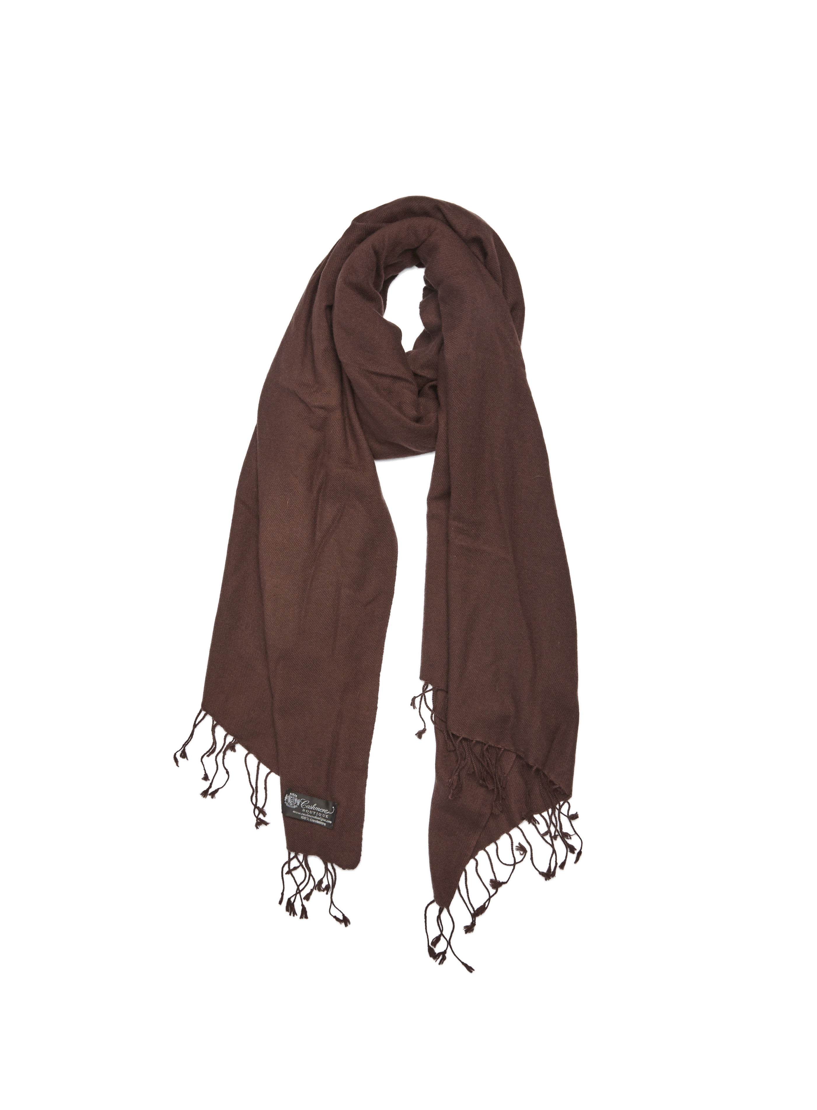 Pashmina and Silk Shawl (Espresso)