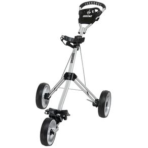 JEF World of Golf Navigator Push Cart 1046159-Silver, silver