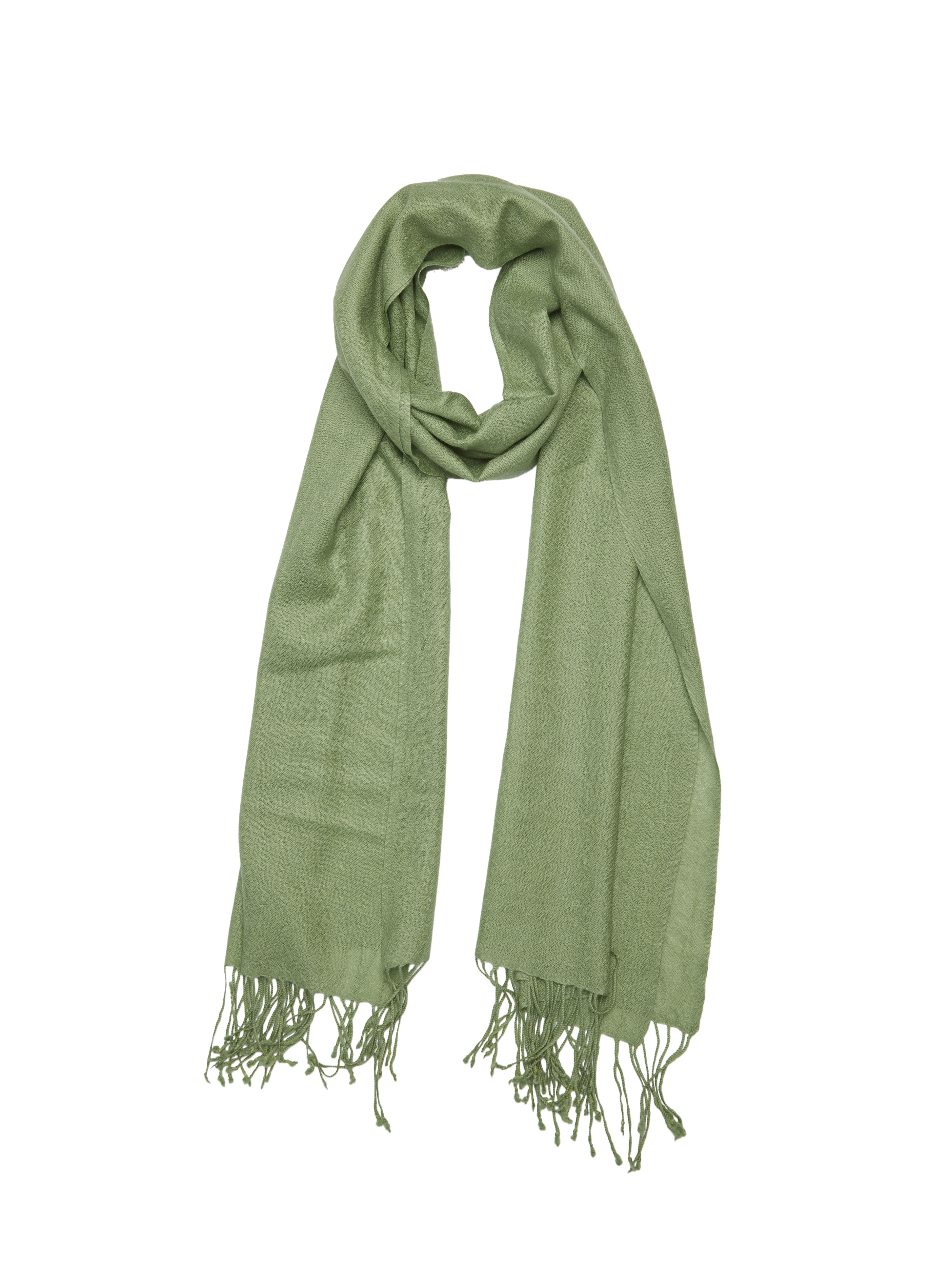 Pashmina and Silk Shawl (Sage Green)