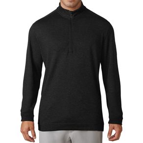 adidas Men\'s Wool 1/4-Zip Pullover 1080149-Black Heather  Size lg, black heather