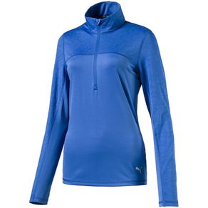 Puma Women\'s Jacquard 1/4 Zip Pullover 1093674-Nebulas Blue  Size sm, nebulas blue