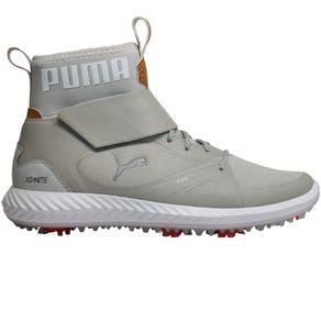 Puma Juniors\' Ignite PWRAdapt Hi-Top Golf Shoes 109 Size 521 Size 5-Gray Violet/Puma White  Size 5 M, gray violet/puma white