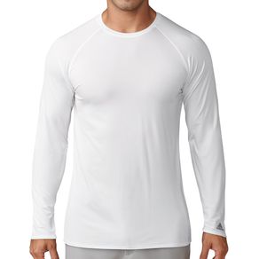 adidas Men\'s UPF Base Layer 1097893-White  Size sm, white