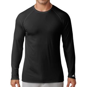 adidas Men\'s UPF Base Layer 1097900-Black  Size lg, black