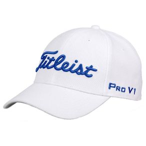 Titleist Tour Elite White Collection Hat 1110121-White/Royal  Size sm/md, white/royal