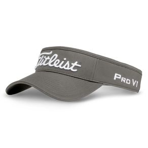 Titleist Tour Performance Staff Collection Visor 1110410-Charcoal  Size one size fits most, charcoal