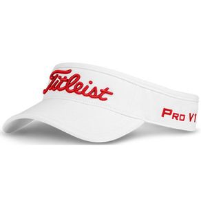 Titleist Tour Performance White Trend Collection Visor 1110416-White/Red  Size one size fits most, white/red