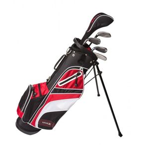 Tour X Junior\'s 5PC Package Set 1114080-Red  Size size 2 Left Steel/Graphite Combo, red