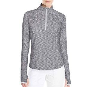 Zero Restriction Women\'s Shae Zip Mock Jacket 1114309-Silver/White  Size sm, silver/white