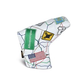 PRG Americas New Mexico Highway Blade Putter Headcover 1116480-White, white