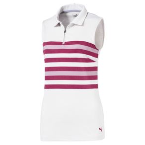 Puma Women\'s Road Map Sleeveless Polo 1123489-Magenta Haze  Size xl, magenta haze