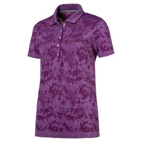 Puma Women\'s EvoKnit Camo Polo 1123491-Majesty  Size xs, majesty