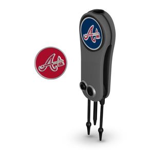 MLB Switchblade Tool with Ball Markers 1131860-Atlanta Braves