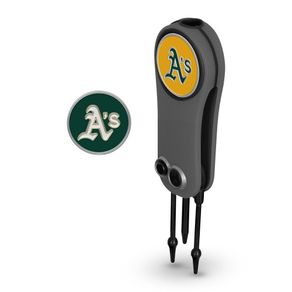 MLB Switchblade Tool with Ball Markers 1131878-Oakland Athletics