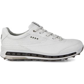 ECCO Men\'s Cool Pro Spikeless Golf Shoes 1135761-White/Black/Transparent  Size euro47, white/black/transparent