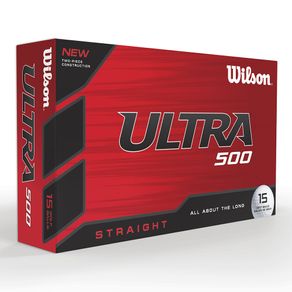 Wilson Ultra 500 Straight Golf Balls - 15PK 12395-White 15 Pack, white