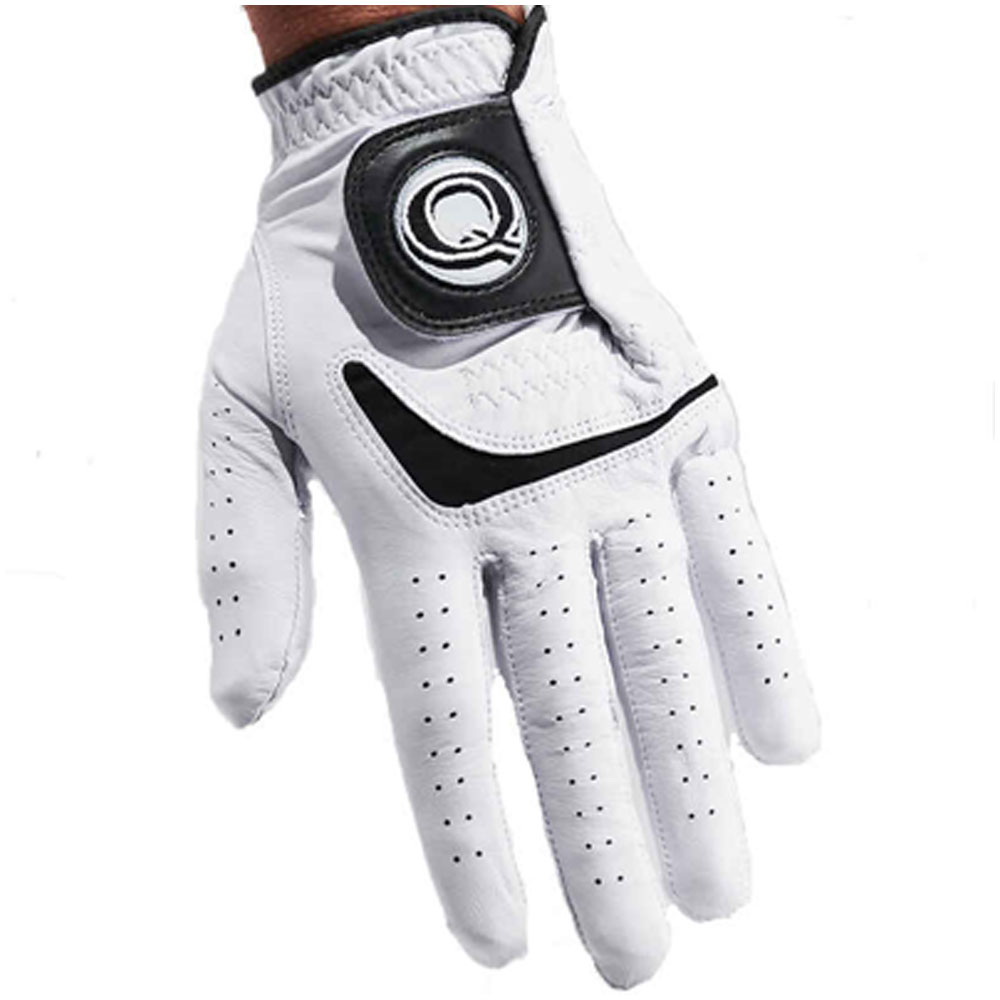 Quality Sports Tour Cabretta Premium Leather Glove  Size CADET LG, White