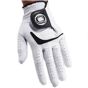 Quality Sports Tour Cabretta Premium Leather Glove 1501883-White  Size md Left, white
