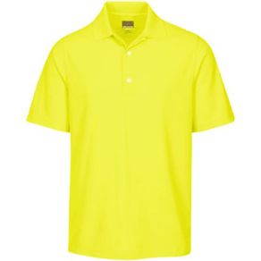 Greg Norman Men\'s Play Dry Protek Micro Pique Polo 1516884-Citron  Size sm, citron
