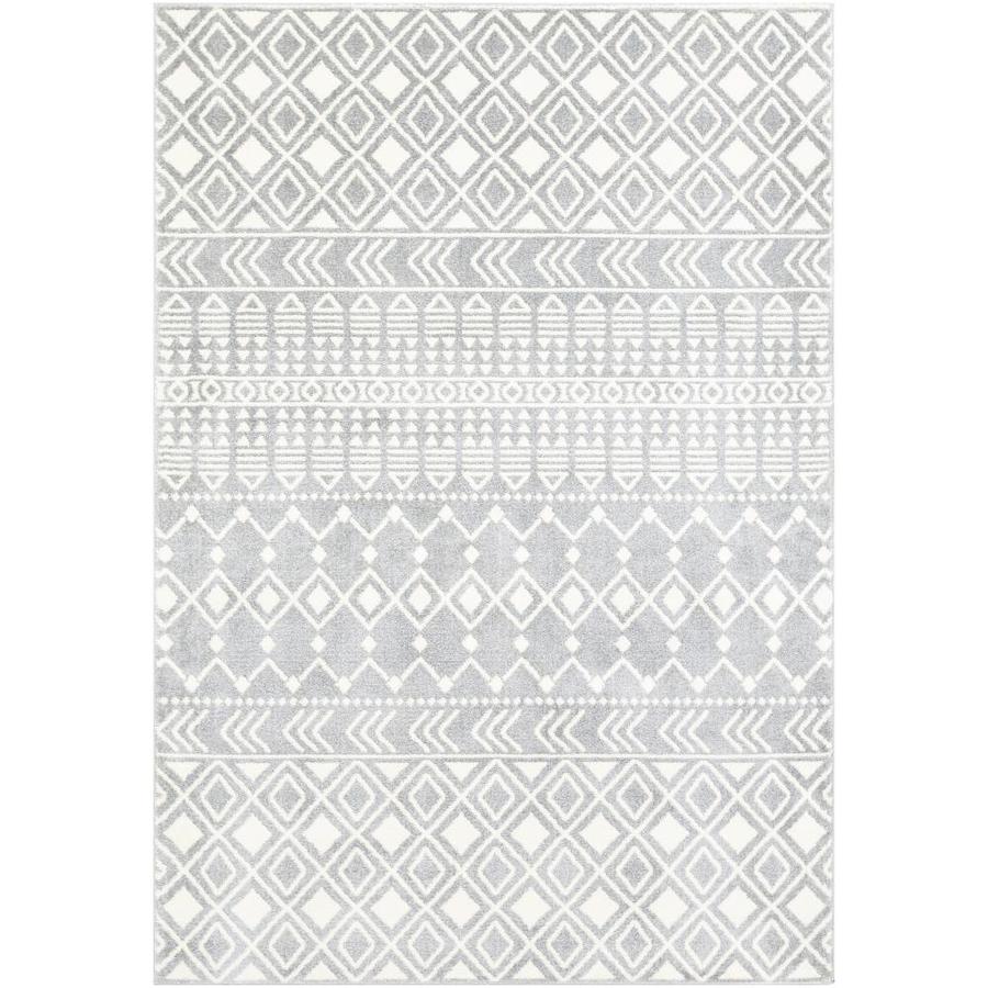 Surya Horizon 9 x 12 Gray Indoor Geometric Global Area Rug | HRZ2317-93126