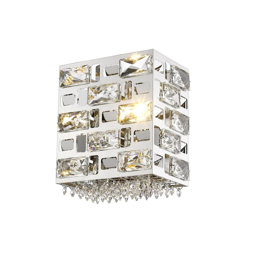 Z-Lite Aludra 8-in W 1-Light Chrome Modern/Contemporary Wall Sconce | 912-1S-CH-LED