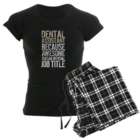 Dental Assistant Badass Women's Dark Pajamas
