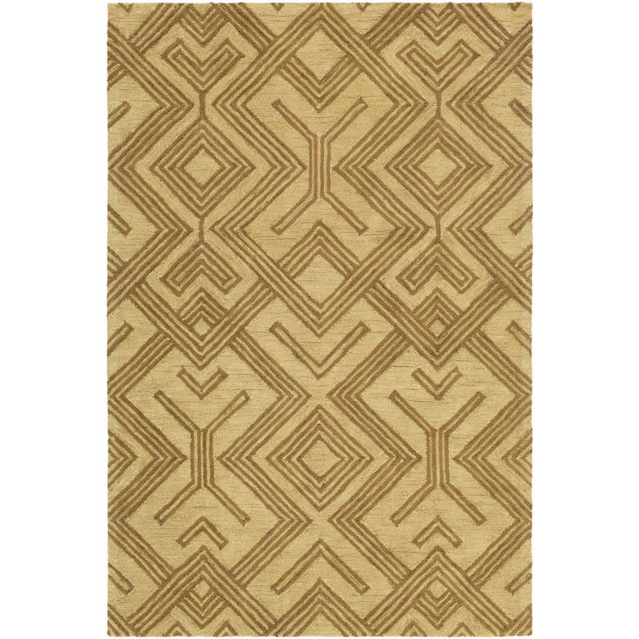 Surya Congo 5 x 8 Wheat Indoor Geometric Bohemian/Eclectic Handcrafted Area Rug Cotton in Yellow | CGO2430-576