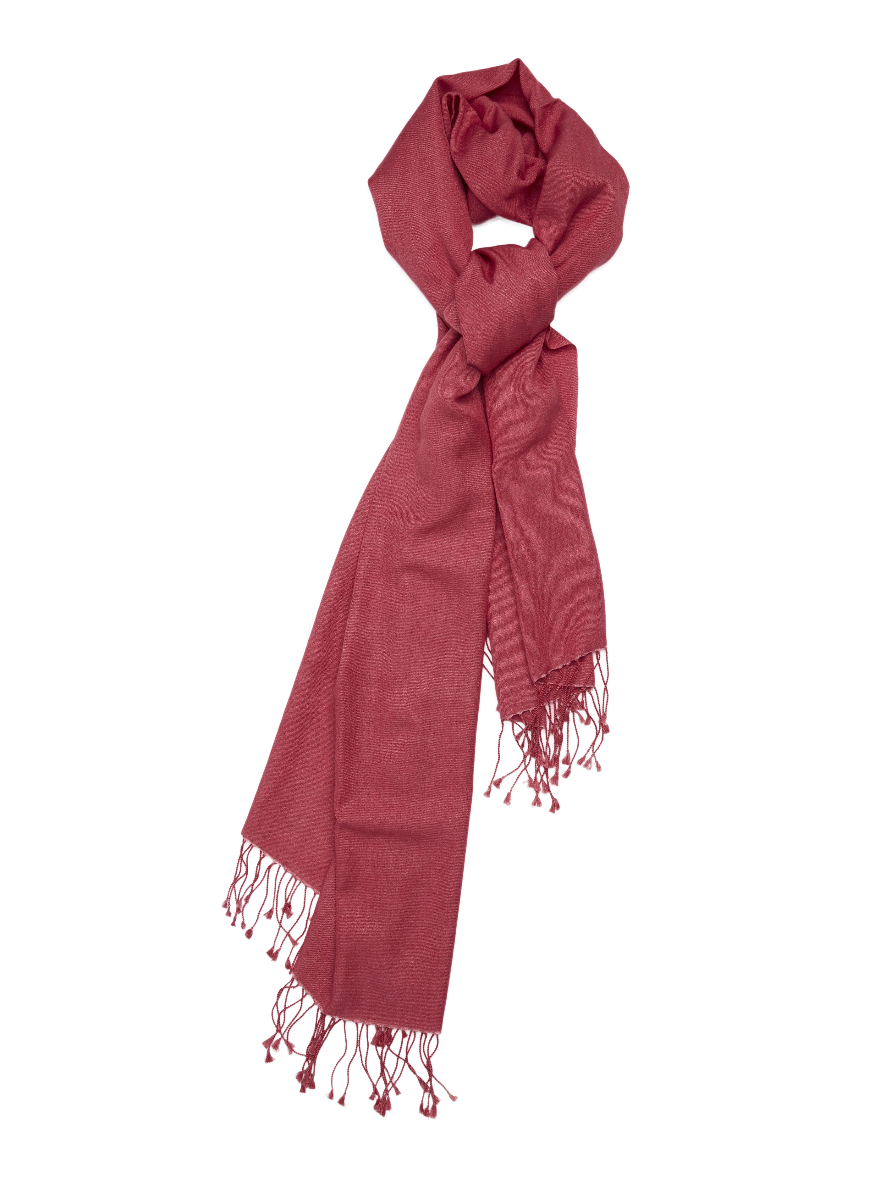 Pashmina and Silk Wrap (Raspberry Sorbet)