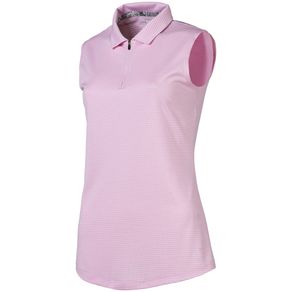 Puma Women\'s Checker Sleeveless Polo 2014723-Pale Pink  Size xl, pale pink