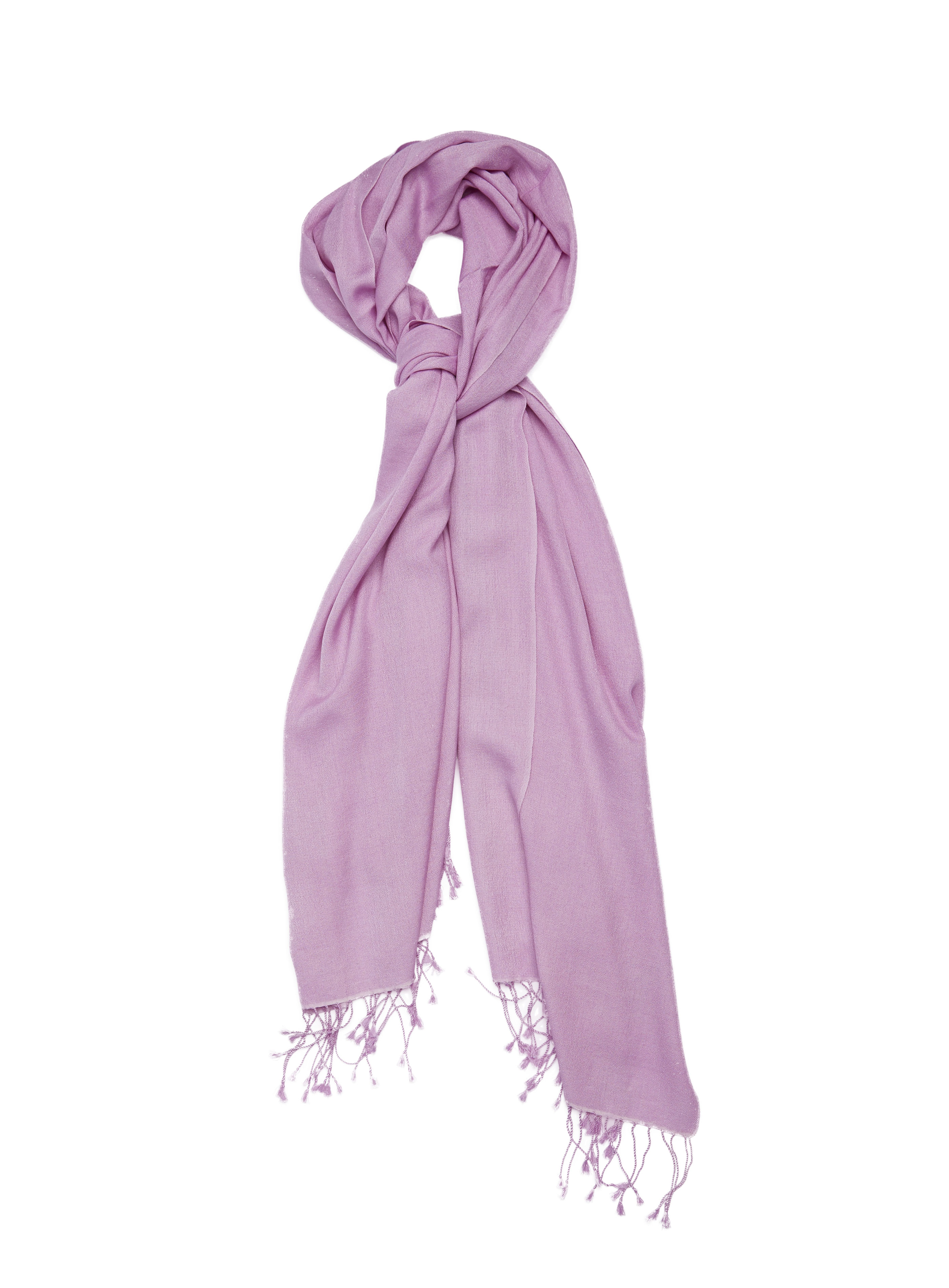 Pashmina and Silk Wrap (Faded Lilac)