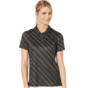 Nike Women\'s Dri-Fit Printed Polo 2016566-Black/Black/Black  Size xl, black/black/black
