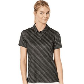 Nike Women\'s Dri-Fit Printed Polo 2016566-Black/Black/Black  Size xl, black/black/black