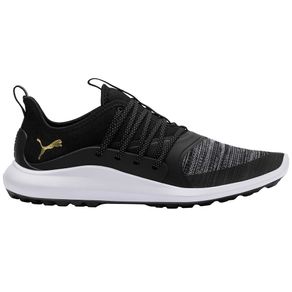 Puma Men\'s Ignite NXT SOLELACE Spikeless Golf Shoes 2018045-Black/Team Gold  Size 7.5 M, black/team gold