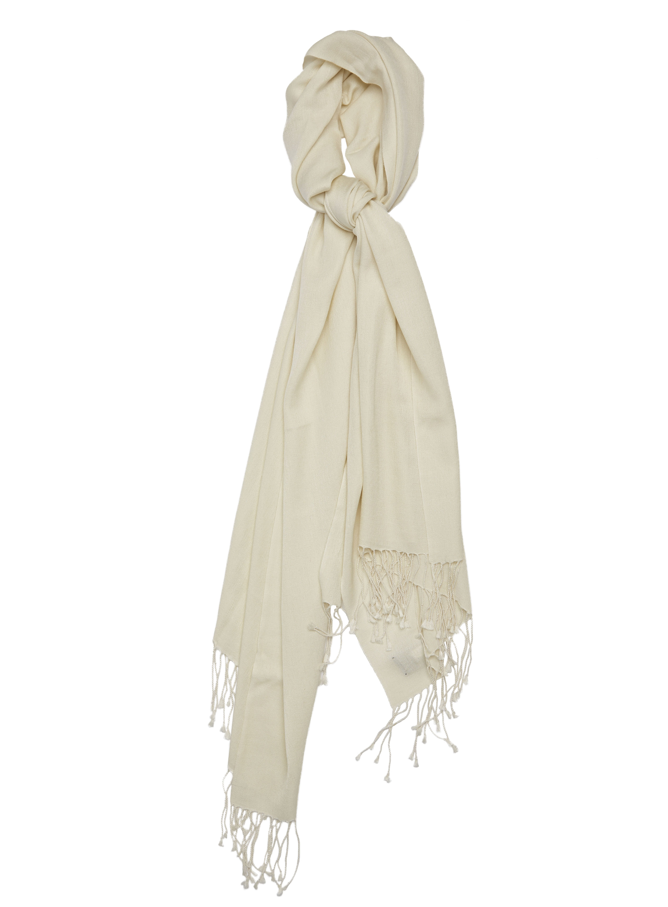 Pashmina and Silk Wrap (Vanilla)