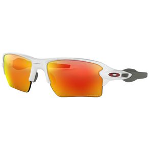 Oakley Flak 2.0 XL Sunglasses w/ Prizm Ruby 2031731-Polished White w/ Prizm Ruby, polished white w/ prizm ruby