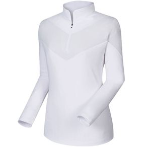FootJoy Women\'s Engineered Jersey 1/2-Zip Pullover 2036297-White  Size lg, white