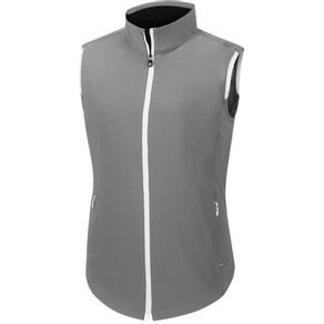 FootJoy Women\'s Full-Zip Vest 2036401-Heather Gray  Size sm, heather gray