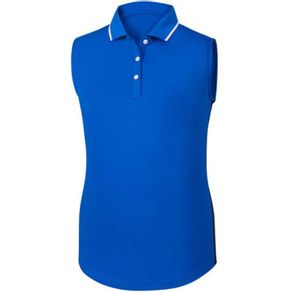 FootJoy Women\'s Sleeveless Lisle Polo 2036424-Royal  Size xl, royal