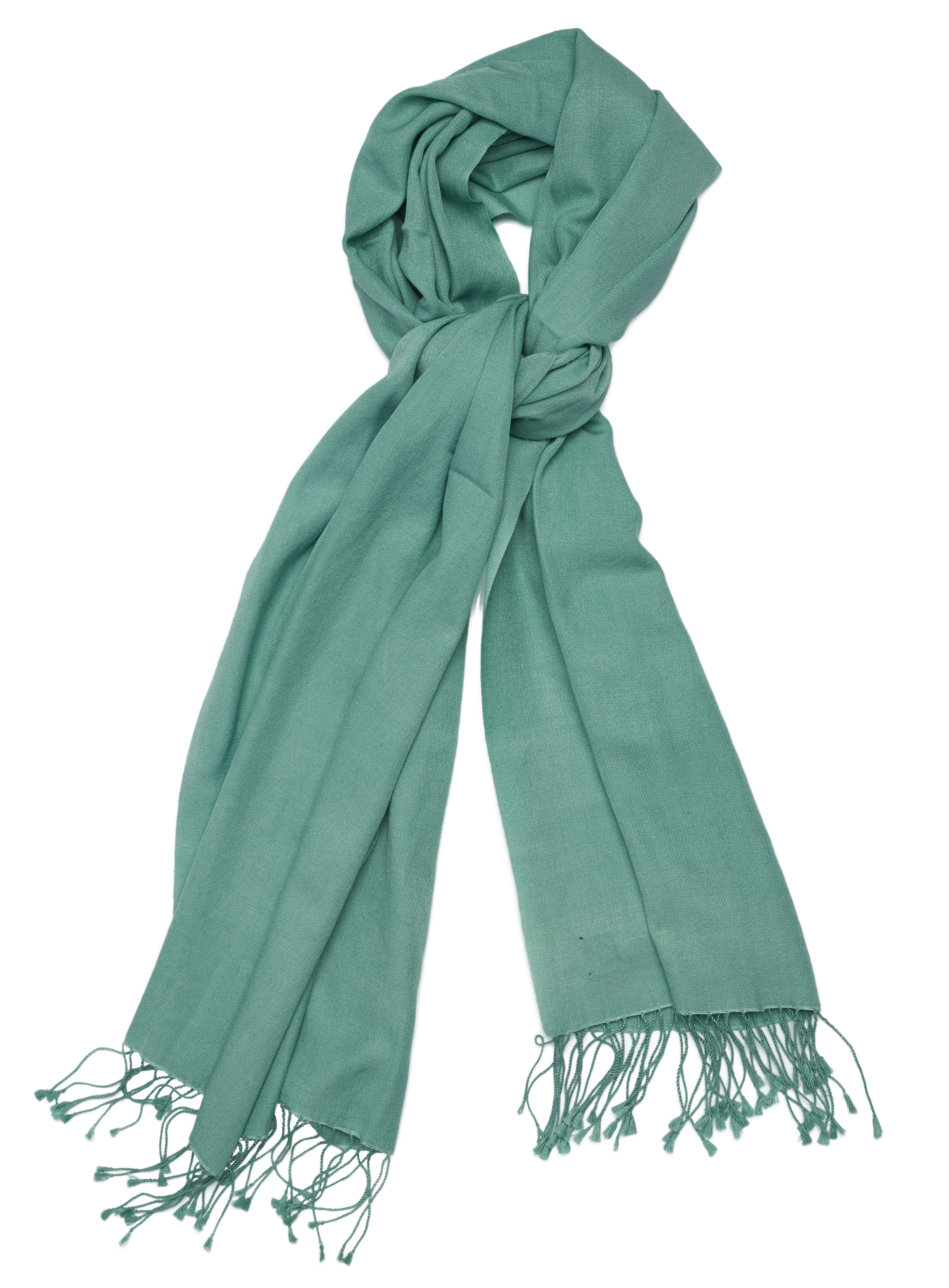 Pashmina and Silk Wrap (Turquoise)