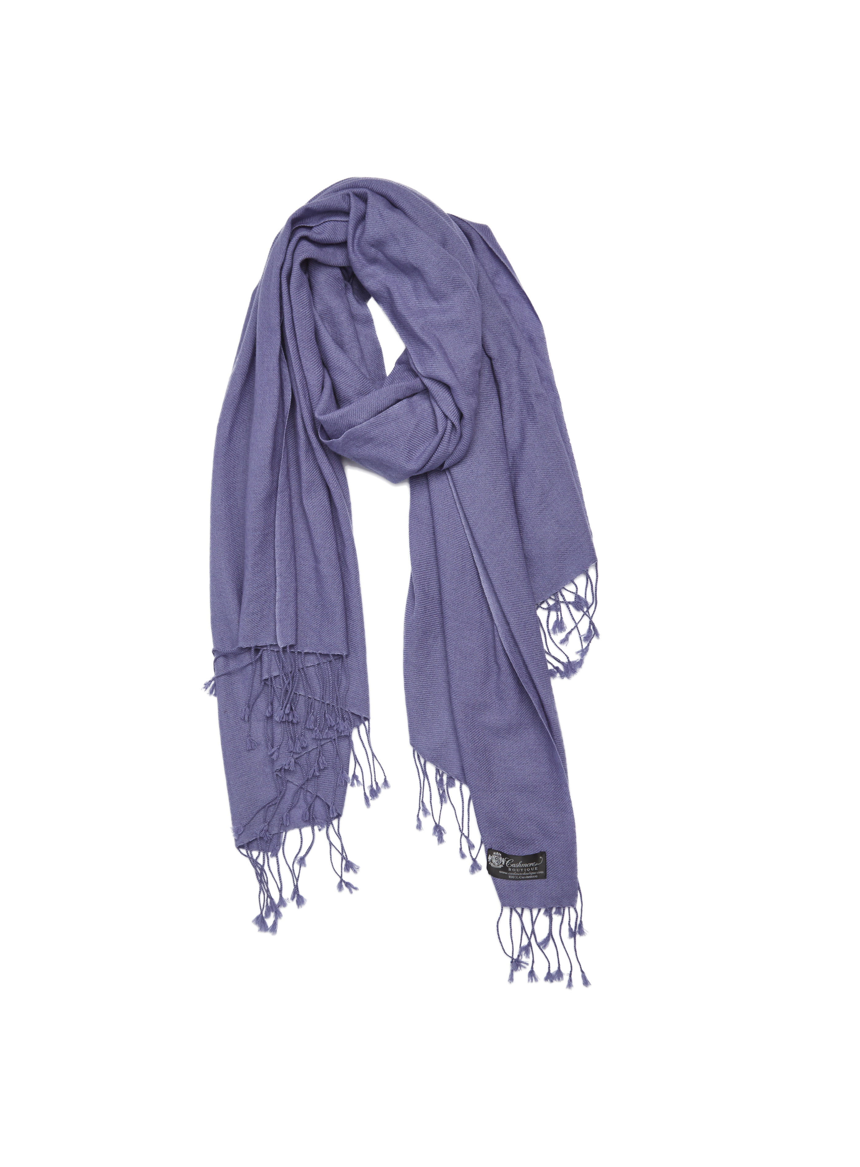 Pashmina and Silk Wrap (Tanzanite)