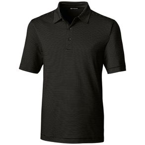 Cutter & Buck Men\'s Forge Polo Pencil Stripe 2045239-Black  Size sm, black