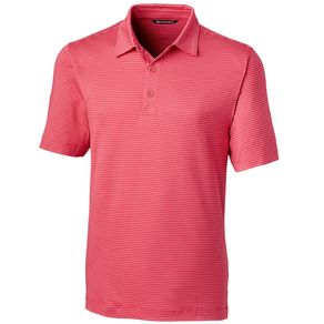 Cutter & Buck Men\'s Forge Polo Pencil Stripe 2045246-Cardinal Red  Size 3xl, cardinal red