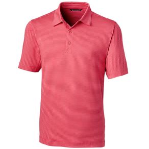 Cutter & Buck Men\'s Forge Polo Pencil Stripe 2045257-Cardinal Red  Size md, cardinal red