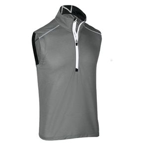 Zero Restriction Men\'s Z425 1/4 Zip Vest 2052593-Gray Heather  Size 2xl, gray heather