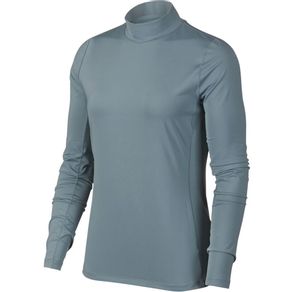Nike Women\'s Dri-Fit UV Long Sleeve Mock Polo 2059944-Aviator Gray/Aviator Gray  Size xs, aviator gray/aviator gray