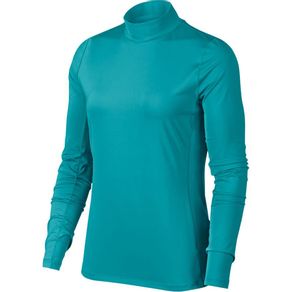 Nike Women\'s Dri-Fit UV Long Sleeve Mock Polo 2059956-Cabana/Cabana  Size xs, cabana/cabana